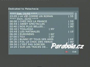 Plugin pro Dreambox - EPG db