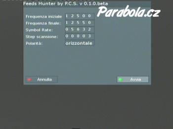 Plugin pro Dreambox - FeedsHunter