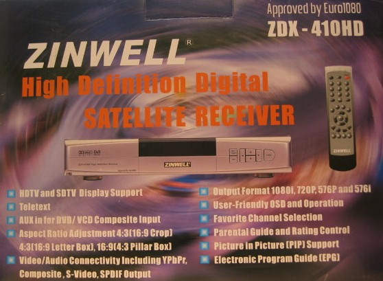 HDTV receiver Zinwell (informace)