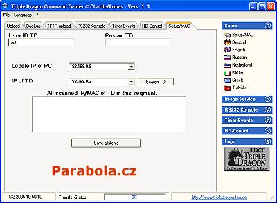 Triple Dragon - přenos firmware