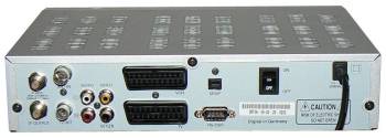 Head HD2000 Plus - přijímač s dekodérem Conax (zadní panel)