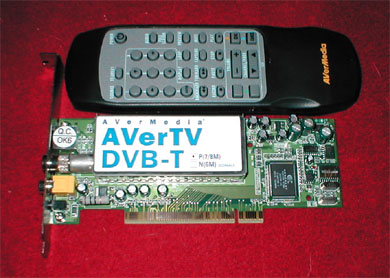 PCI karta AVER pro příjem DVB-T