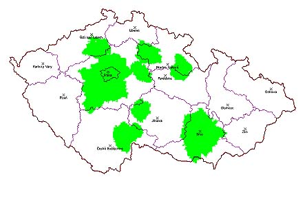 Pokrytí signálem DVB-T