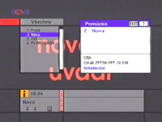 DVB-T, jedin monost pjmu TV Nova v digitlu