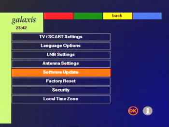 Galaxis Matrix Action S - aktualizace software