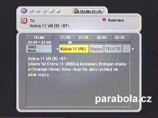 Homecast T3000 (menu EPG)