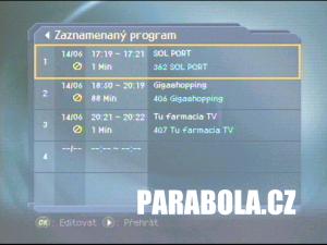 Test přijímače: Humax CI-8100 PVR