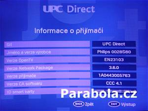 UPC pijma Philips DSR 4101 v praxi