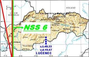 Nvrh signlneho reazca na orbitlnej pozcii 95E- druica NSS 6