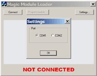 Postup při programování Magic modulu