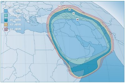 Astra 3B - Middle East beam (svazek Stedn Vchod)