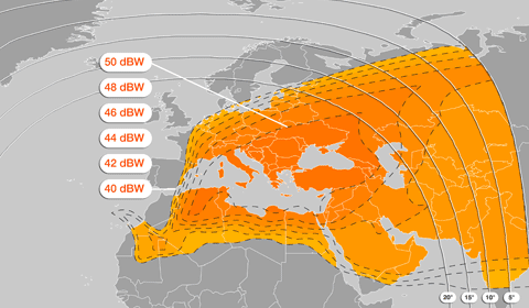 Eurobird 4, widebeam (vertikln transpondry)