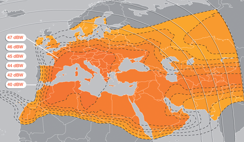 Eurobird 4A, widebeam