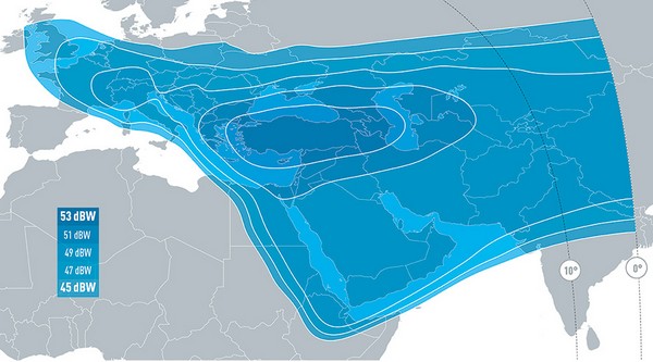footprint Eutelsat 7C