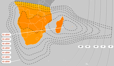 Eutelsat W2A, africanbeam