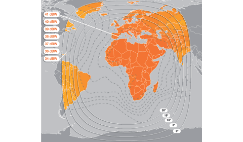 Eutelsat W2A, africanbeam
