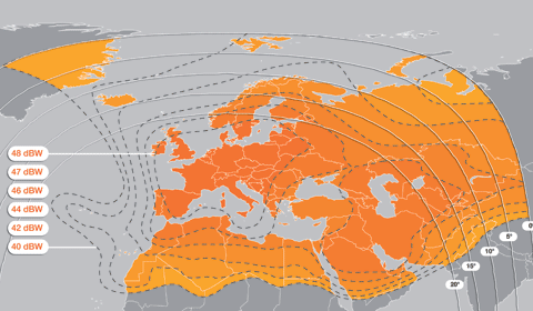 Eutelsat W2A, europebeam