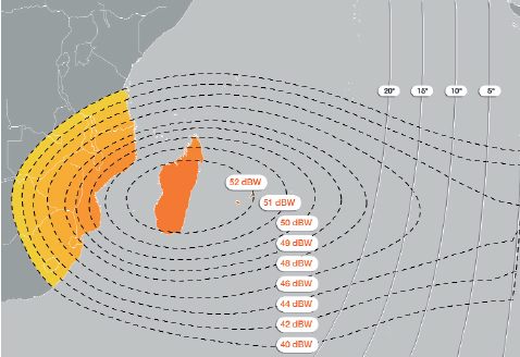 Eutelsat W2M, steerablebeam