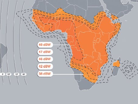 Eutelsat W7 - Sub Saharan African beam