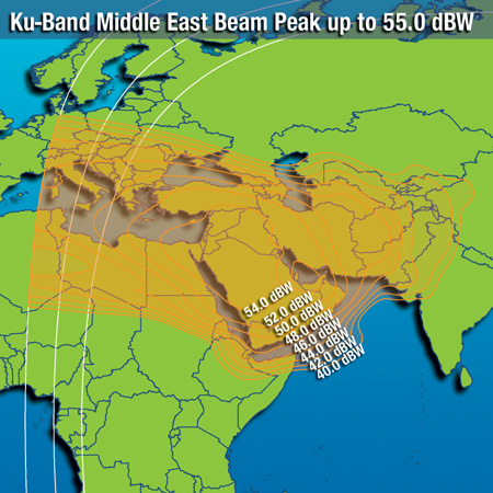 Intelsat 15 - Middle East beam (svazek Stedn Vchod)