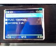 3. Prehrvanie z USB - flac audio - popis cez info tlaidlo